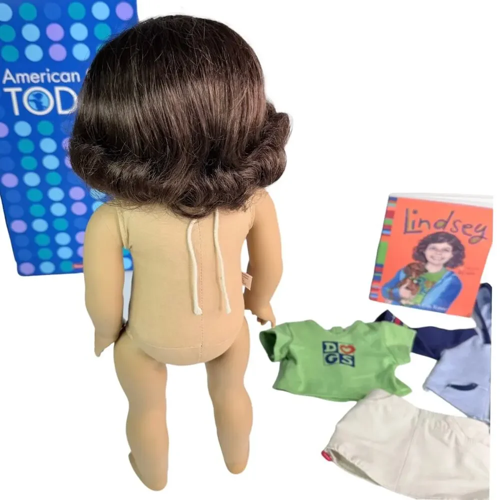 American Girl Today Lindsey Doll Pleasant Co Meet Outfit Barrette Shoes Book Box
